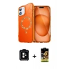 MARSİLYAN™- iPhone 11 Kılıf Kıvılcım Form Prime - Siyah Buffer Cam Ekran Koruyucu + PVD Metal Kamera Lens - TU