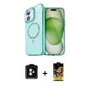 MARSİLYAN™- iPhone 11 Kılıf Kıvılcım Form Prime - Siyah Buffer Cam Ekran Koruyucu + PVD Metal Kamera Lens - TU