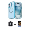 MARSİLYAN™- iPhone 11 Kılıf Kıvılcım Form Prime - Siyah Buffer Hayalet Cam Ekran Koruyucu + PVD Metal Kamera Lens - MI