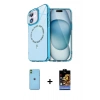 MARSİLYAN™- iPhone 11 Kılıf Kıvılcım Form Prime - Siyah Buffer Hayalet Cam Ekran Koruyucu + Neon Fosforlu Kamera Lens - YL