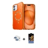 MARSİLYAN™- iPhone 11 Kılıf Kıvılcım Form Prime - Siyah Buffer Hayalet Cam Ekran Koruyucu + Pers Alüminyum Kamera Lens - GI