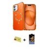 MARSİLYAN™- iPhone 11 Kılıf Kıvılcım Form Prime - Siyah Buffer Hayalet Cam Ekran Koruyucu + Rainbow Kamera Lens Koruma Cam - KI