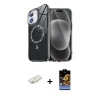 MARSİLYAN™- iPhone 11 Kılıf Kıvılcım Form Prime - Siyah Buffer Hayalet Cam Ekran Koruyucu + Renkli Kamera Lens Koruma Cam - YL