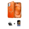 MARSİLYAN™- iPhone 11 Kılıf Kıvılcım Form Prime - Siyah Buffer Hayalet Cam Ekran Koruyucu + Şeffaf Kamera Lens Koruma Cam