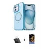MARSİLYAN™- iPhone 11 Kılıf Kıvılcım Form Prime - Siyah Buffer Hayalet Cam Ekran Koruyucu + Şeffaf Kamera Lens Koruma Cam