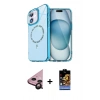 MARSİLYAN™- iPhone 11 Kılıf Kıvılcım Form Prime - Siyah Buffer Hayalet Cam Ekran Koruyucu + Raze Metal Kamera Lens - SH