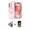 MARSİLYAN™- iPhone 11 Kılıf Kıvılcım Form Prime - Siyah Buffer Hayalet Cam Ekran Koruyucu + Raze Metal Kamera Lens - SH