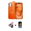MARSİLYAN™- iPhone 11 Kılıf Kıvılcım Form Prime - Siyah Buffer Hayalet Cam Ekran Koruyucu + Raze Metal Kamera Lens - SH