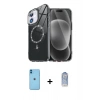 MARSİLYAN™- iPhone 11 Kılıf Kıvılcım Form Prime - Siyah Joko Magic 5D Cam + Neon Fosforlu Kamera Lens - MI