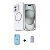 MARSİLYAN™- iPhone 11 Kılıf Kıvılcım Form Prime - Siyah Joko Magic 5D Cam + Neon Fosforlu Kamera Lens - MI