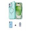 MARSİLYAN™- iPhone 11 Kılıf Kıvılcım Form Prime - Siyah Joko Magic 5D Cam + Neon Fosforlu Kamera Lens - TU
