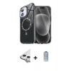 MARSİLYAN™- iPhone 11 Kılıf Kıvılcım Form Prime - Siyah Joko Magic 5D Cam + Raze Metal Kamera Lens - GS