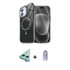 MARSİLYAN™- iPhone 11 Kılıf Kıvılcım Form Prime - Siyah Joko Magic 5D Cam + Raze Metal Kamera Lens - MI