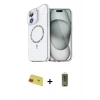 MARSİLYAN™- iPhone 11 Kılıf Kıvılcım Form Prime - Siyah Joko Magic 5D Hayalet Cam + Kırmızı Rainbow Kamera Lens Koruma Cam