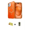 MARSİLYAN™- iPhone 11 Kılıf Kıvılcım Form Prime - Siyah Joko Magic 5D Hayalet Cam + Kırmızı Rainbow Kamera Lens Koruma Cam