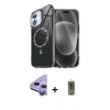 MARSİLYAN™- iPhone 11 Kılıf Kıvılcım Form Prime - Siyah Joko Magic 5D Hayalet Cam + Raze Metal Kamera Lens - MR