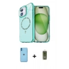 MARSİLYAN™- iPhone 11 Kılıf Kıvılcım Form Prime - Siyah Joko Magic 5D Hayalet Cam + Neon Fosforlu Kamera Lens - MI