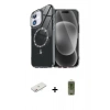 MARSİLYAN™- iPhone 11 Kılıf Kıvılcım Form Prime - Siyah Joko Magic 5D Hayalet Cam + Pembe Renkli Kamera Lens Koruma Cam