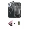 MARSİLYAN™- iPhone 11 Kılıf Kıvılcım Form Prime - Siyah Joko Magic 5D Hayalet Cam + Raze Metal Kamera Lens - SH