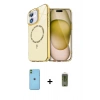 MARSİLYAN™- iPhone 11 Kılıf Kıvılcım Form Prime - Siyah Joko Magic 5D Hayalet Cam + Neon Fosforlu Kamera Lens - YL