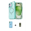 MARSİLYAN™- iPhone 11 Kılıf Kıvılcım Form Prime - Siyah Joko Magic 5D Hayalet Cam + Neon Fosforlu Kamera Lens - YL