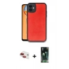MARSİLYAN™- iPhone 11 Kılıf Kıvılcım Işık Serisi - Şeffaf 360 Full Body Arka Koruyucu + Pers Alüminyum Kamera Lens - KI
