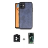 MARSİLYAN™- iPhone 11 Kılıf Kıvılcım Işık Serisi - Şeffaf 360 Full Body Arka Koruyucu + PVD Metal Kamera Lens - YL