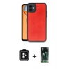 MARSİLYAN™- iPhone 11 Kılıf Kıvılcım Işık Serisi - Şeffaf 360 Full Body Arka Koruyucu + PVD Metal Kamera Lens - YL