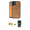 MARSİLYAN™- iPhone 11 Kılıf Kıvılcım Işık Serisi - Şeffaf 360 Full Body Arka Koruyucu + Rainbow Kamera Lens Koruma Cam - KI