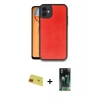 MARSİLYAN™- iPhone 11 Kılıf Kıvılcım Işık Serisi - Şeffaf 360 Full Body Arka Koruyucu + Rainbow Kamera Lens Koruma Cam - KI