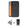 MARSİLYAN™- iPhone 11 Kılıf Kıvılcım Işık Serisi - Şeffaf 360 Full Body Arka Koruyucu + Raze Metal Kamera Lens - KI