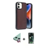 MARSİLYAN™- iPhone 11 Kılıf Kıvılcım Işık Serisi - Şeffaf 360 Full Body Arka Koruyucu + Raze Metal Kamera Lens - KI