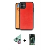 MARSİLYAN™- iPhone 11 Kılıf Kıvılcım Işık Serisi - Şeffaf 360 Full Body Arka Koruyucu + Raze Metal Kamera Lens - KI