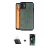 MARSİLYAN™- iPhone 11 Kılıf Kıvılcım Işık Serisi - Şeffaf 360 Full Body Arka Koruyucu + Kamera Lens Koruma Cam - SF