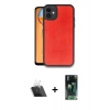 MARSİLYAN™- iPhone 11 Kılıf Kıvılcım Işık Serisi - Şeffaf 360 Full Body Arka Koruyucu + Kamera Lens Koruma Cam - SF