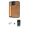 MARSİLYAN™- iPhone 11 Kılıf Kıvılcım Işık Serisi - Şeffaf 360 Full Body Arka Koruyucu + Renkli Kamera Lens Koruma Cam - YL