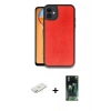 MARSİLYAN™- iPhone 11 Kılıf Kıvılcım Işık Serisi - Şeffaf 360 Full Body Arka Koruyucu + Renkli Kamera Lens Koruma Cam - YL
