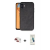 MARSİLYAN™- iPhone 11 Kılıf Kıvılcım Işık Serisi - Şeffaf Pasifik Cam Ekran Koruyucu + Pers Alüminyum Kamera Lens - KI