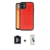 MARSİLYAN™- iPhone 11 Kılıf Kıvılcım Işık Serisi - Şeffaf Pasifik Cam Ekran Koruyucu + PVD Metal Kamera Lens - SH