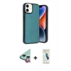 MARSİLYAN™- iPhone 11 Kılıf Kıvılcım Işık Serisi - Şeffaf Pasifik Cam Ekran Koruyucu + Raze Metal Kamera Lens - KI