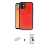 MARSİLYAN™- iPhone 11 Kılıf Kıvılcım Işık Serisi - Şeffaf Pasifik Cam Ekran Koruyucu + Renkli Kamera Lens Koruma Cam - PE