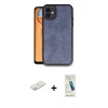 MARSİLYAN™- iPhone 11 Kılıf Kıvılcım Işık Serisi - Şeffaf Pasifik Cam Ekran Koruyucu + Renkli Kamera Lens Koruma Cam - TU