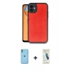 MARSİLYAN™- iPhone 11 Kılıf Kıvılcım Işık Serisi - Şeffaf Pasifik Cam Ekran Koruyucu + Neon Fosforlu Kamera Lens - YL