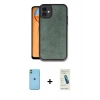 MARSİLYAN™- iPhone 11 Kılıf Kıvılcım Işık Serisi - Şeffaf Pasifik Cam Ekran Koruyucu + Neon Fosforlu Kamera Lens - YL