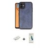 MARSİLYAN™- iPhone 11 Kılıf Kıvılcım Işık Serisi - Şeffaf Pasifik Cam Ekran Koruyucu + Renkli Kamera Lens Koruma Cam - YL