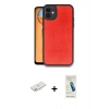 MARSİLYAN™- iPhone 11 Kılıf Kıvılcım Işık Serisi - Şeffaf Pasifik Cam Ekran Koruyucu + Renkli Kamera Lens Koruma Cam - YL