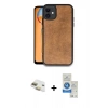 MARSİLYAN™- iPhone 11 Kılıf Kıvılcım Işık Serisi - Şeffaf Royal Nano Ekran Koruyucu + Pers Alüminyum Kamera Lens - GD