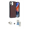 MARSİLYAN™- iPhone 11 Kılıf Kıvılcım Işık Serisi - Şeffaf Royal Nano Ekran Koruyucu + Pers Alüminyum Kamera Lens - GD