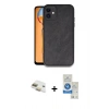 MARSİLYAN™- iPhone 11 Kılıf Kıvılcım Işık Serisi - Şeffaf Royal Nano Ekran Koruyucu + Pers Alüminyum Kamera Lens - GD
