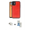 MARSİLYAN™- iPhone 11 Kılıf Kıvılcım Işık Serisi - Şeffaf Royal Nano Ekran Koruyucu + Pers Alüminyum Kamera Lens - GD